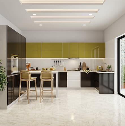 Italian kitchen design from best modular kitchen company in Chennai at best price.
