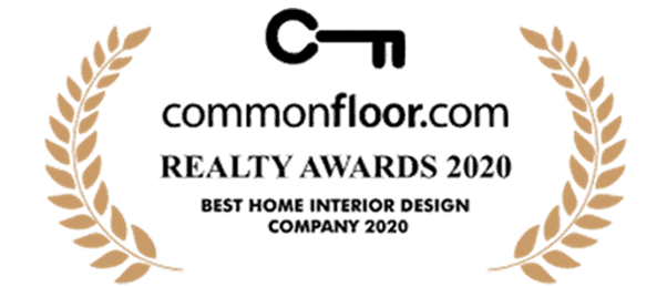 Designcafe was awarded best home interior design company by Commonfloor Realty Award 2020.